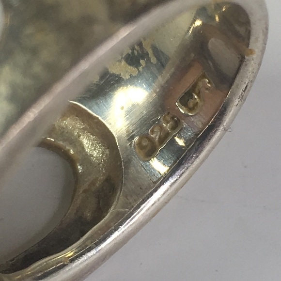 Sterling Pink Quartz Large Statement Ring Size 8 CF side Cut outs - Picture 6 of 6